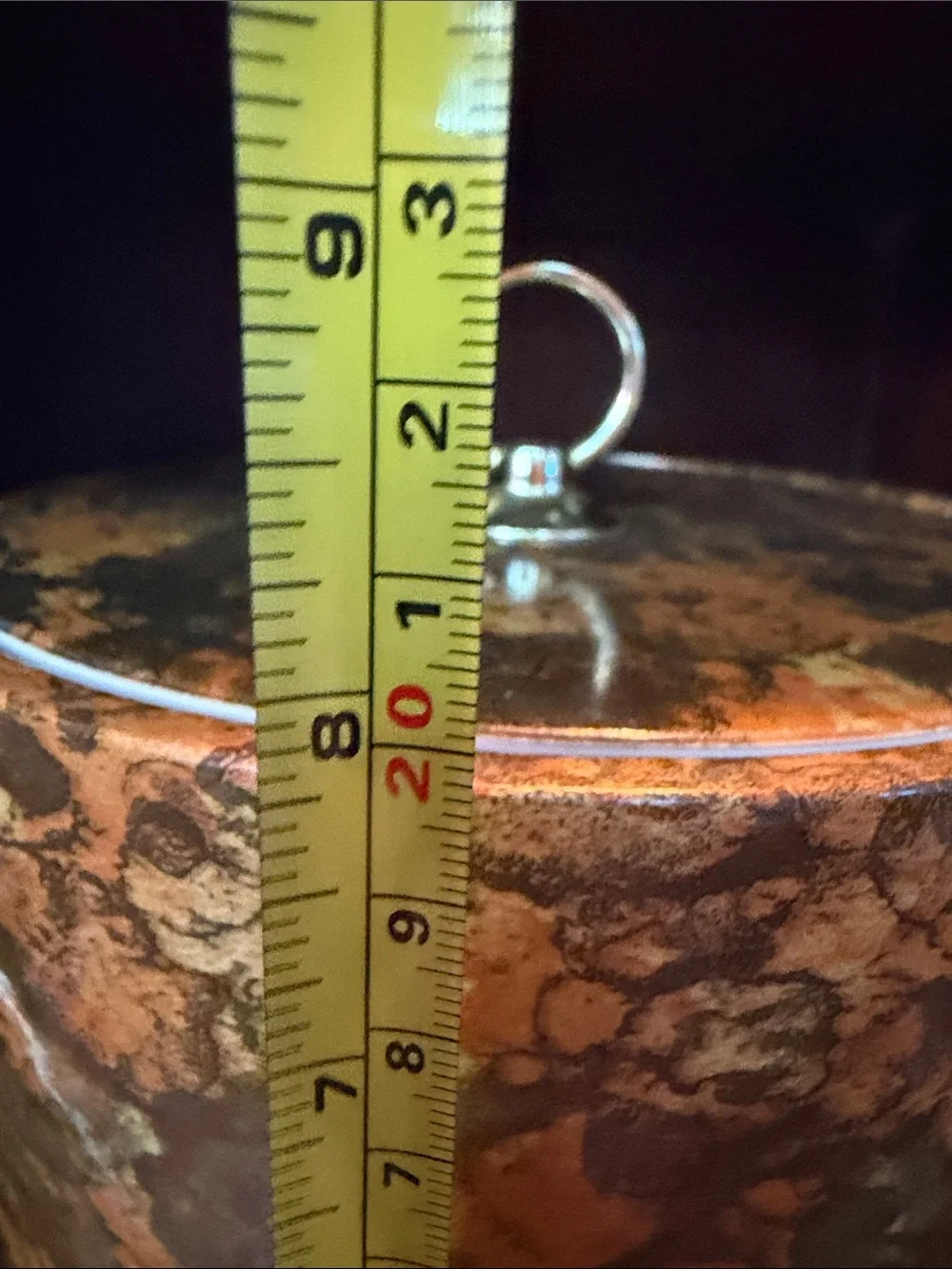 Vintage Mid Century Modern Wine cooler/Ice Bucket Orange and Brown